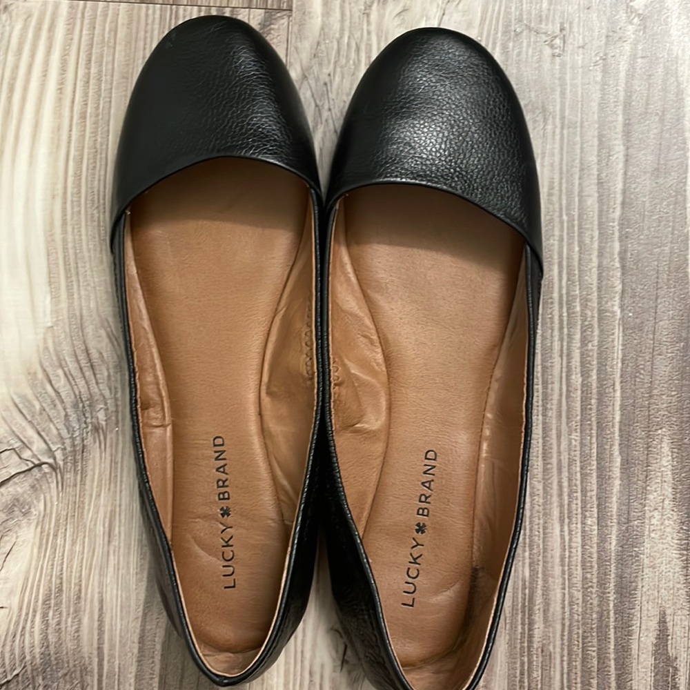 Lucky Brand black ballet flats- 9